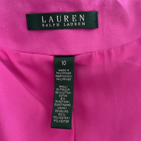 Ralph Lauren Women’s Lavender Single Breast Fully Lined Blazer Jacket Size 10 - Picture 8 of 11
